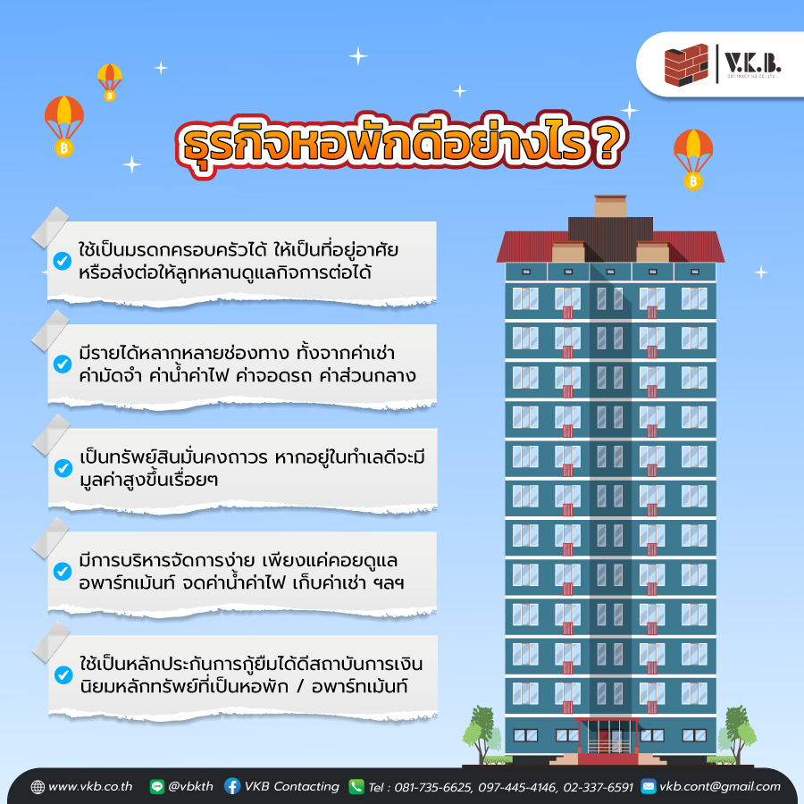 รับสร้างหอพัก 