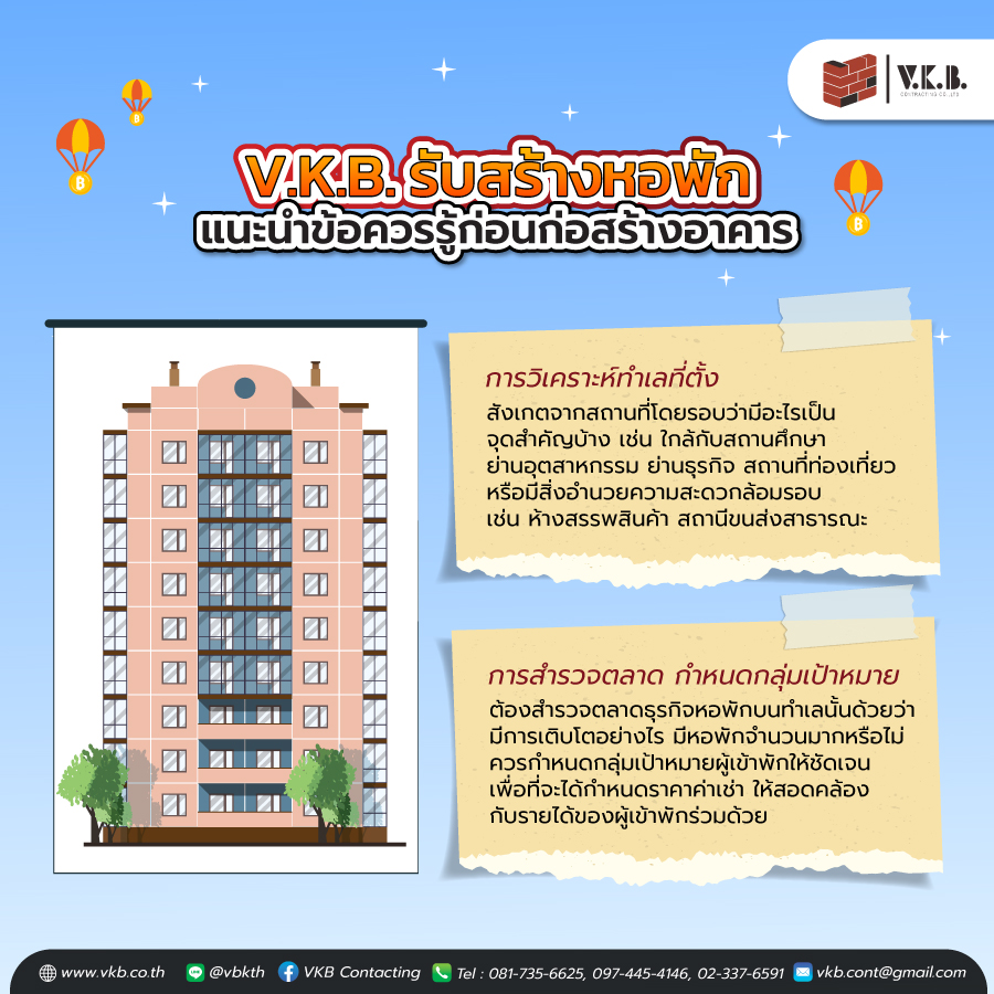 รับสร้างหอพัก 
